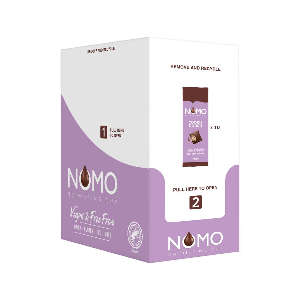 NOMO XL Chocolate Cookie Dough 127g - nut-free, peanut-free, dairy-free, lactose-free, egg-free, gluten-free - plant-based - vegan