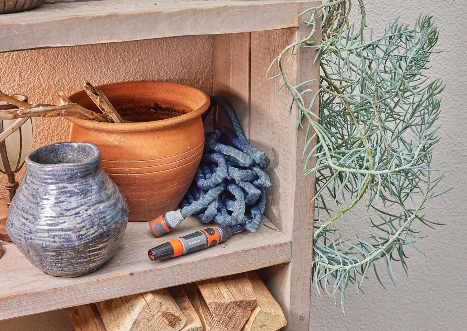 Set Gardena Liano Xtreme 1/2 inch, 25 m: Furtun de grădină extrem de robust din material textil, cu furtun interior din PVC, ușor, rezistent la intemperii (18475-20)