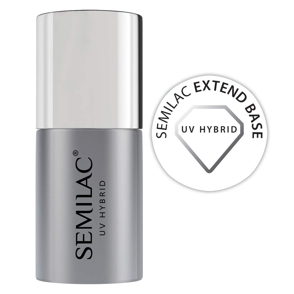 Semilac Pure&Clean UV nail polish base 7 ml – Self-leveling hybrid base for sensitive nails