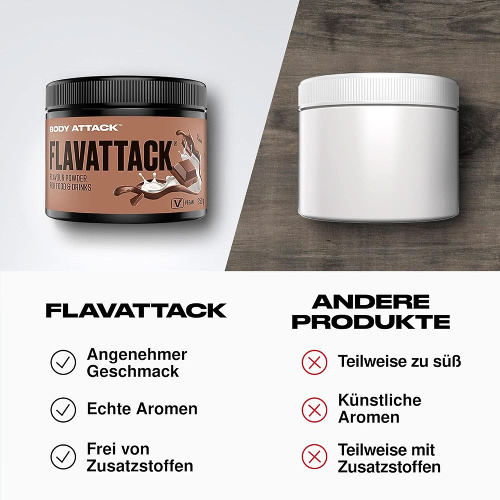 Body Attack Flavattack®, Double Choc Brownie, 250G / 83 servings Aromas Naty Shop
