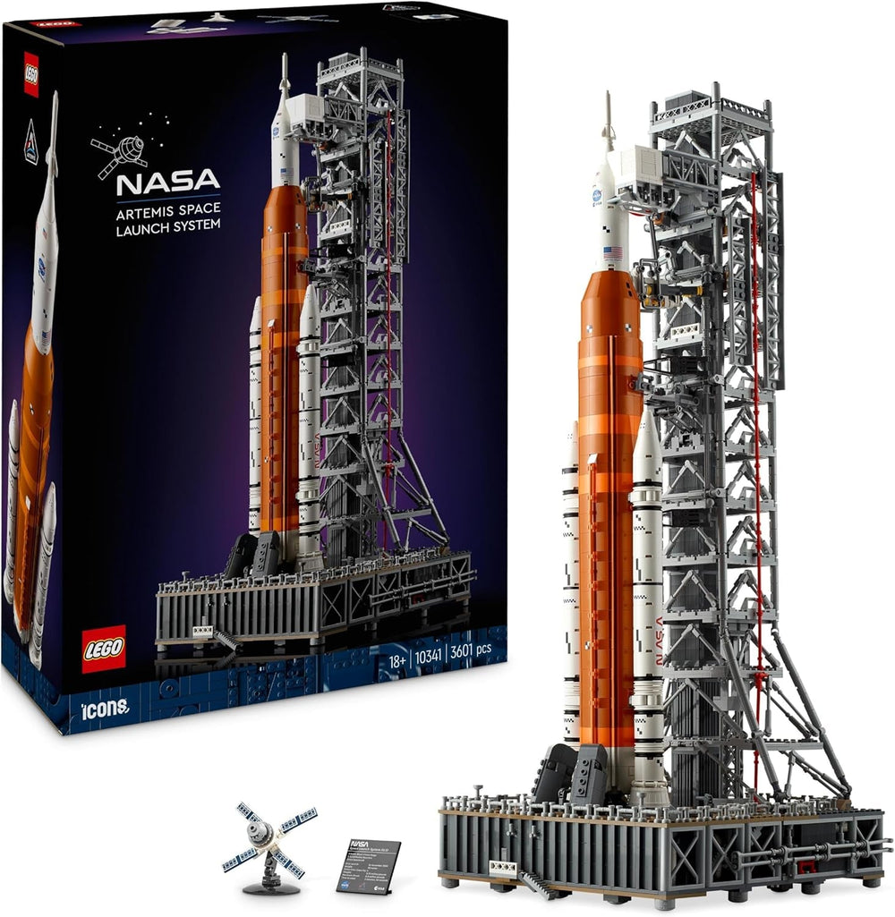 LEGO Icons NASA Artemis rampa de lansare, cadou, decor pentru camera de zi sau birou, set de construcție pentru adulți, cu capsula spațială Orion și rampa de lansare, obiect de colecție 10341 Seturi de constructie Besuche den LEGO-Store Titlu implicit