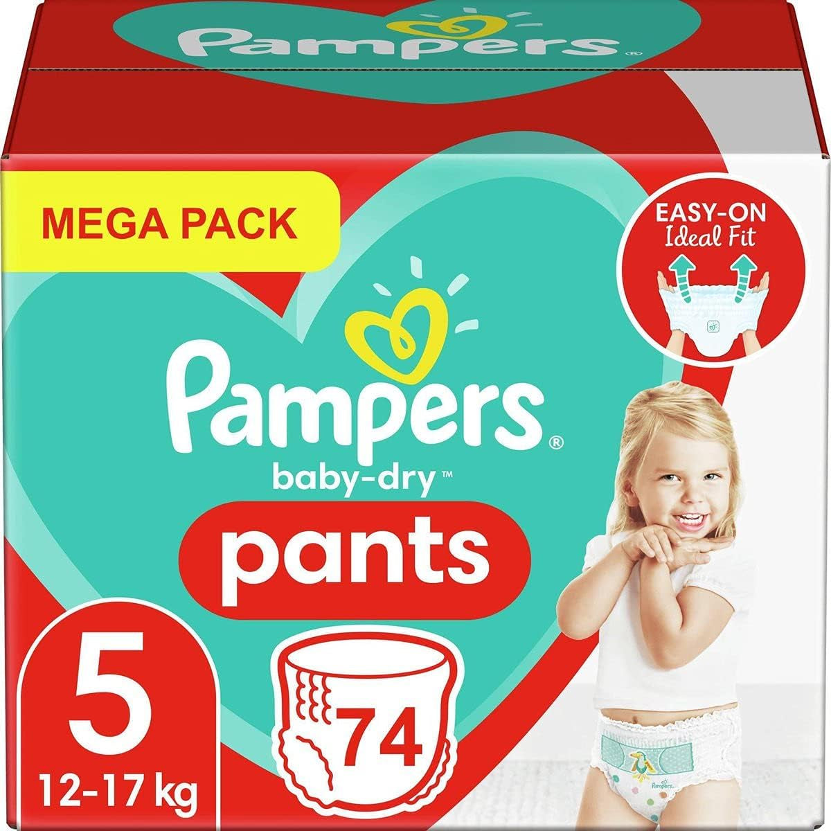 Pampers (Old Version), Panties, Size 4, 9kg-15kg, Three Pack (1 x 88 Diapers)