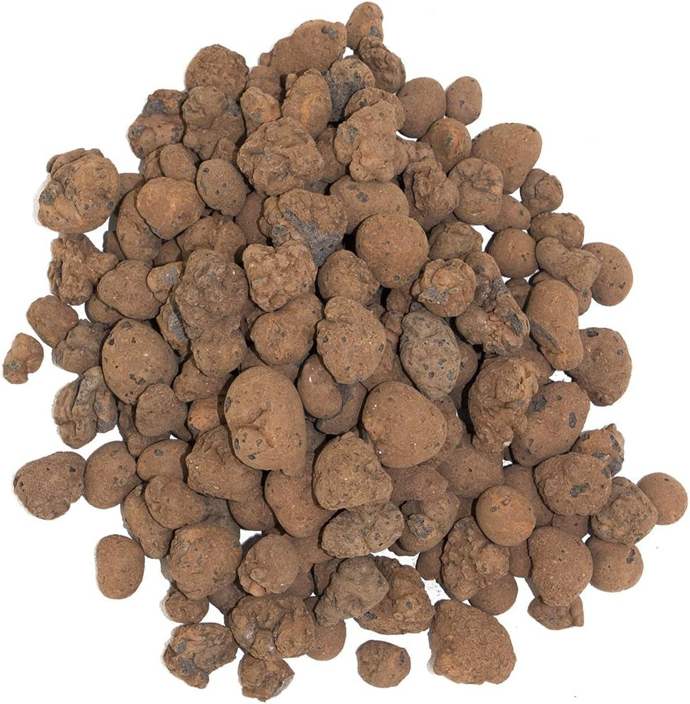 Floragard expanded clay granules 50 L - natural drainage material and hydroponic substrate for pots, tubs, houseplants and planters - prevents water accumulation, ensures good aeration