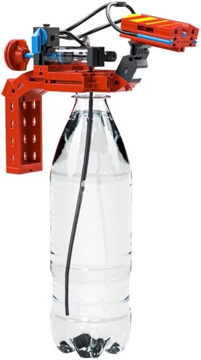 fischertechnik 564069 Advanced Firefighter – Bausatz für Kinder ab 7 Jahre, Experimentierbaukasten mit Feuerwehrauto & Spritzfunktion, promotes technical understanding, Schwarz, Mittel