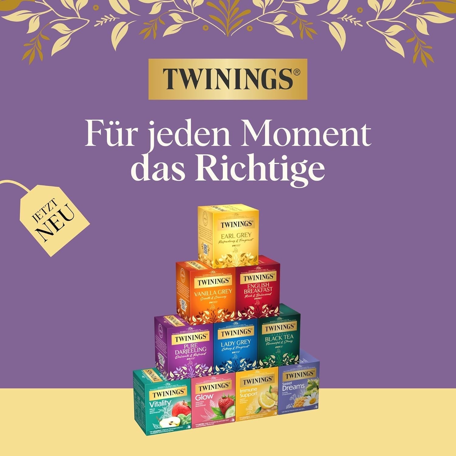 Ceai negru Twinings LADY GREY vrac în cutie de ceai – ceai negru, amestec de soiuri de ceai chinezesc cu coajă de portocală și lămâie, completat cu aromă de bergamotă (200 g)