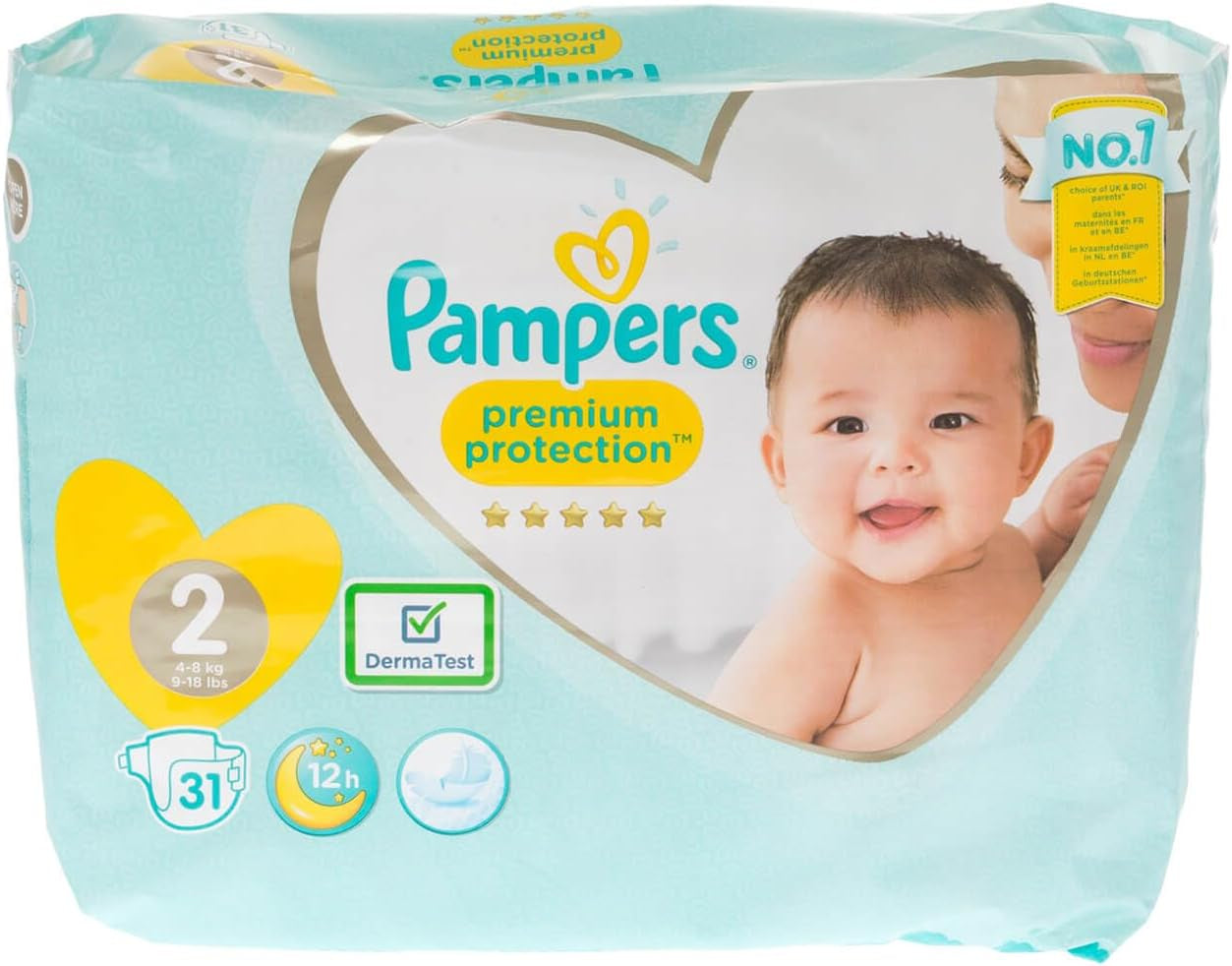 Pampers New Baby size 1 Newborn 2-5 kg ​​Transport pack, pack of 4 (4 x 23 pieces)