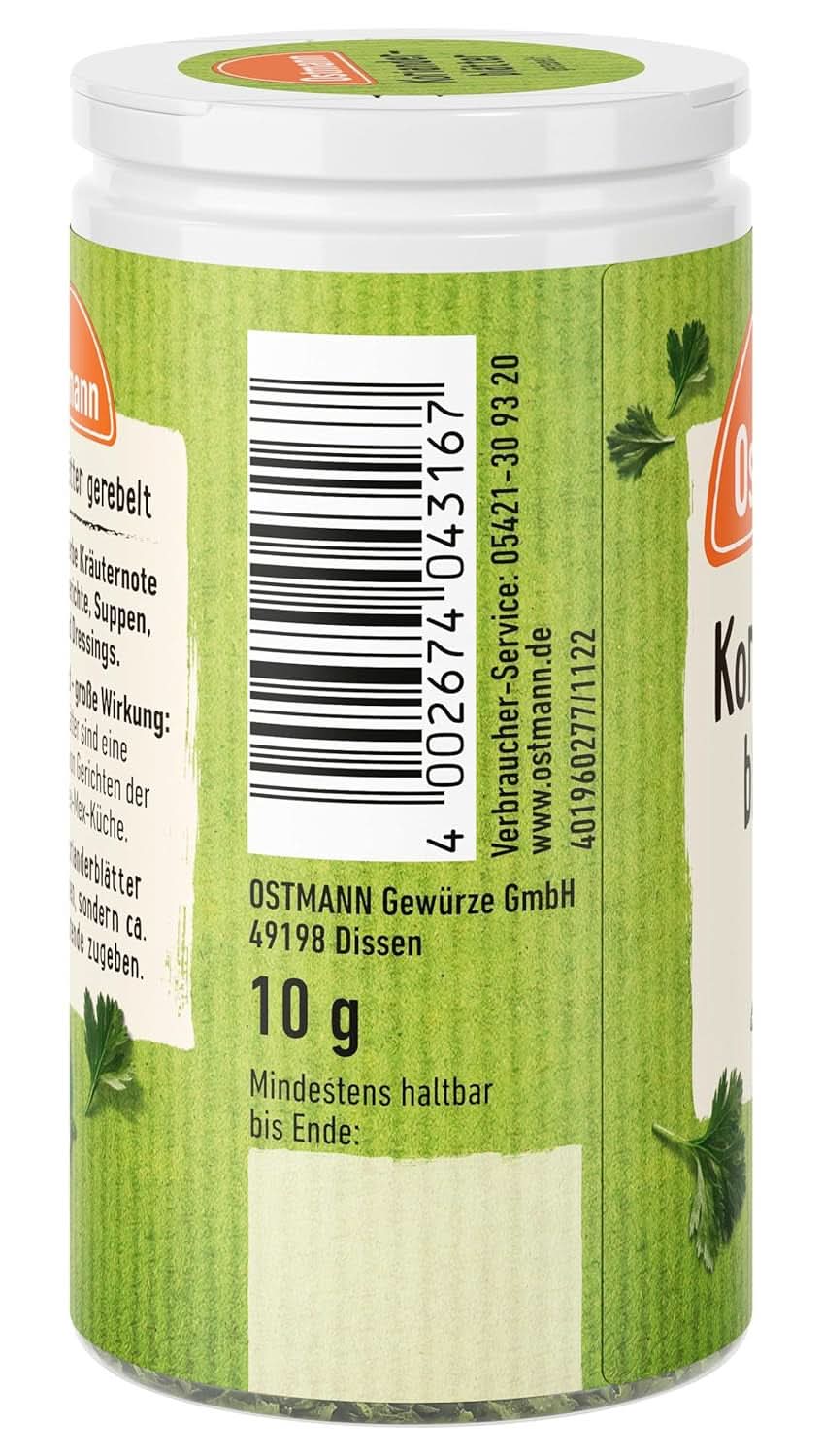 Ostmann - Coriander leaves, 10 grams Condimente Naty Shop