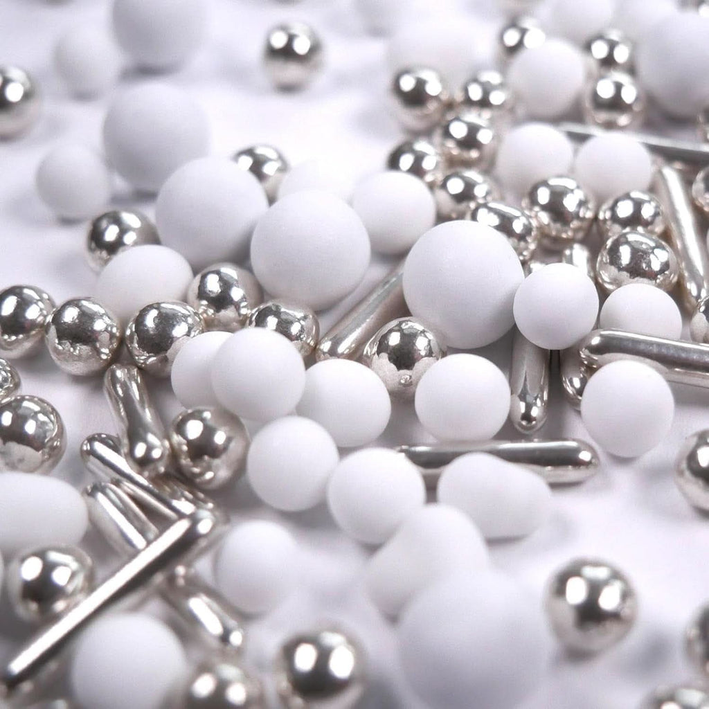 Streusel Hero Chocolate Mix Silver White Sprinkles, 40 grame Naty Shop