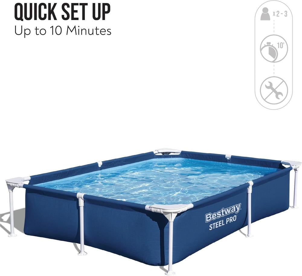 Pool 2.21m x 1.50m x 43cm / 7'3" x 59" x 17"