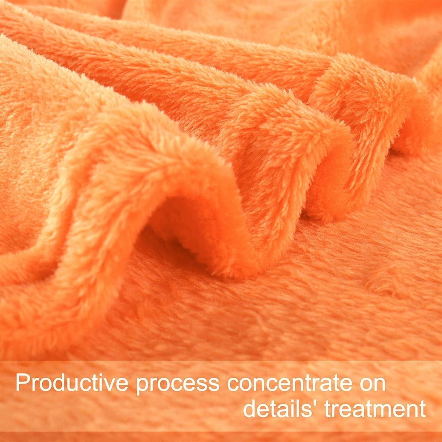 Sourcing Map Cozy blanket blanket bedspread Soft & warm fleece blanket as a sofa blanket Sofa blanket Living room and cuddly blanket Soft plush wool blanket Orange 150X200Cm Beds and Blankets Besuche den uxcell-Store