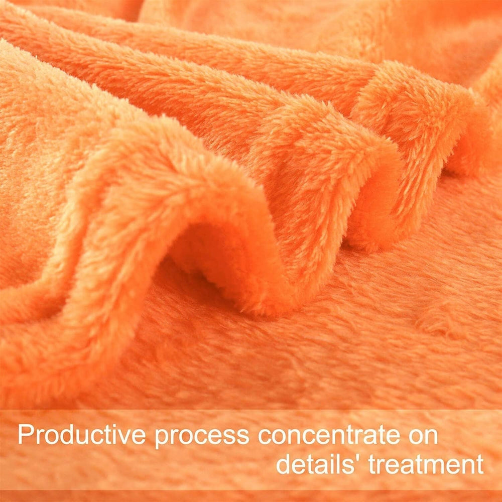 Sourcing Map Cozy blanket blanket bedspread Soft & warm fleece blanket as a sofa blanket Sofa blanket Living room and cuddly blanket Soft plush wool blanket Orange 150X200Cm Beds and Blankets Besuche den uxcell-Store