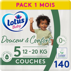 Douceur Naturelle diapers, size 5 (12-20 kg), 1 month, 140 diapers