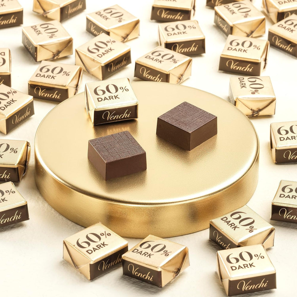 Venchi Cubotto from 60% pure dark chocolate in a 1 kg package - vegan, gluten-free