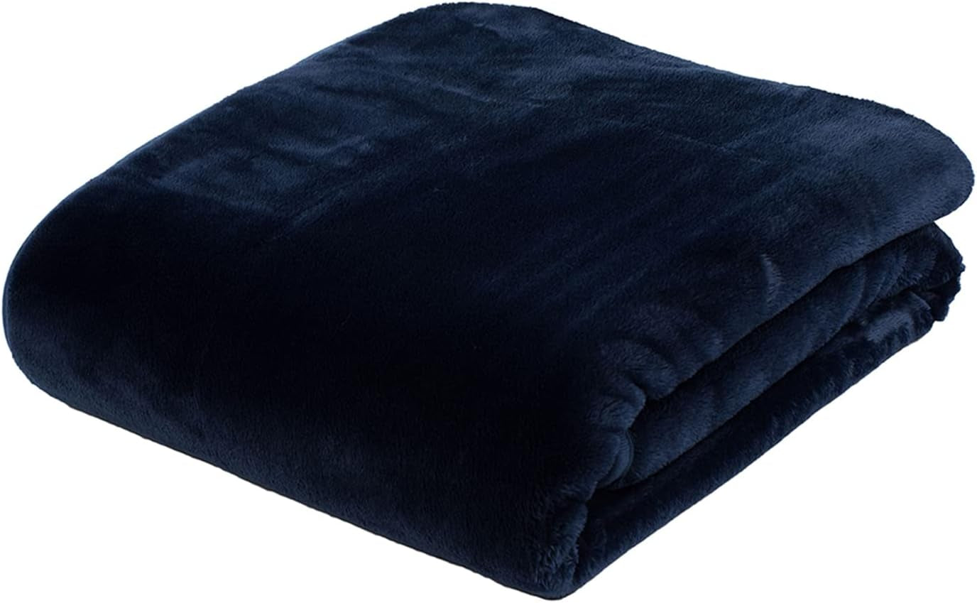 Gözze - Comfortable blanket Premium Cashmere-Feeling, 500 G/M², 180 X 220 Cm - mustard Beds and Blankets Besuche den GÃ¶zze-Store Navy 220 X 240 Cm