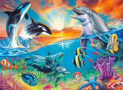 Ravensburger puzzle for children - 12900 Ocean dwellers - Underwater puzzle for children over 8 years old with 200 pieces in XXL format Puzzle Naty Shop