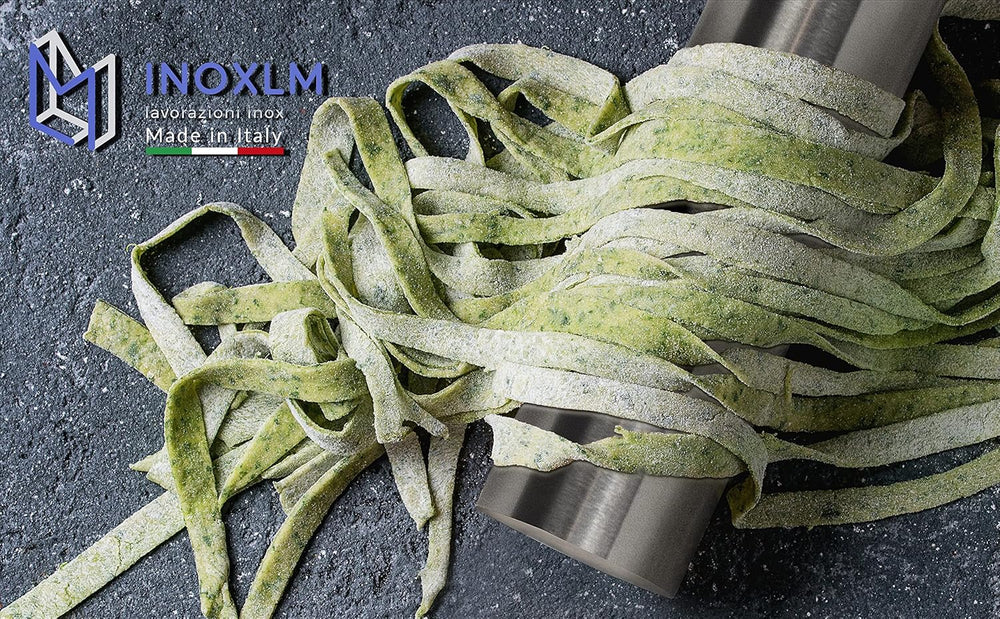 INOXLM Nondelholz aus Edelstahl für Zuckerpaste Teig Küche Brot Pizza Kuchen (Taupe Tasche)