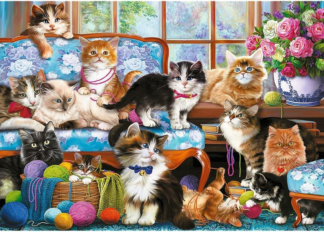 Puzzle 500 - Familia pisicilor Puzzle Naty Shop