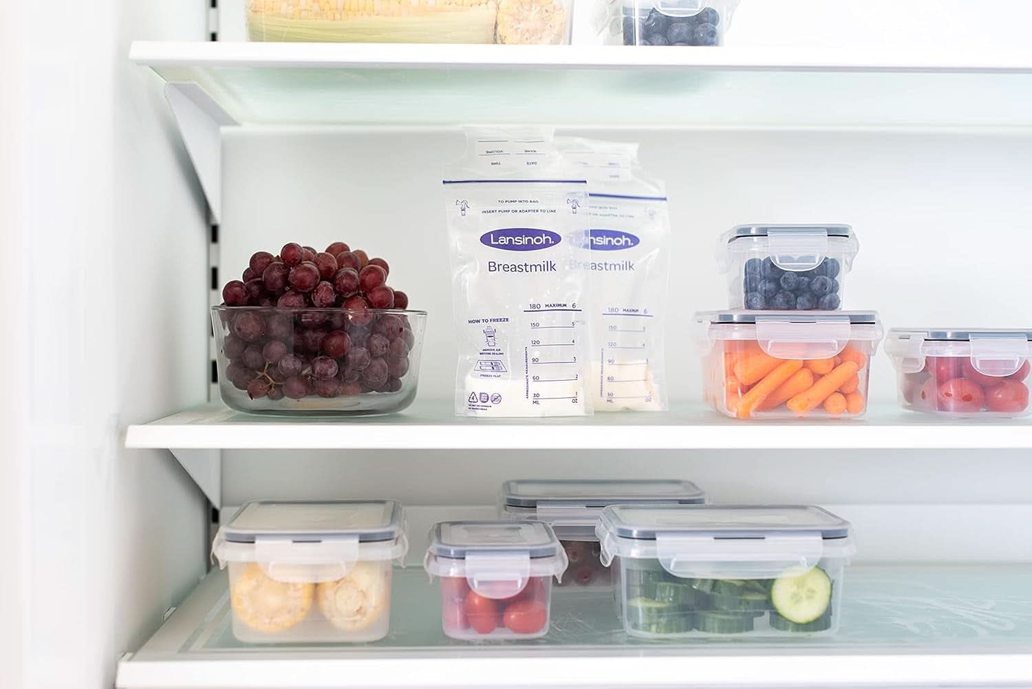 Lansinoh storage bags for breast milk, 25 pieces Food and Breastfeeding Accessories Bebe Naty Shop