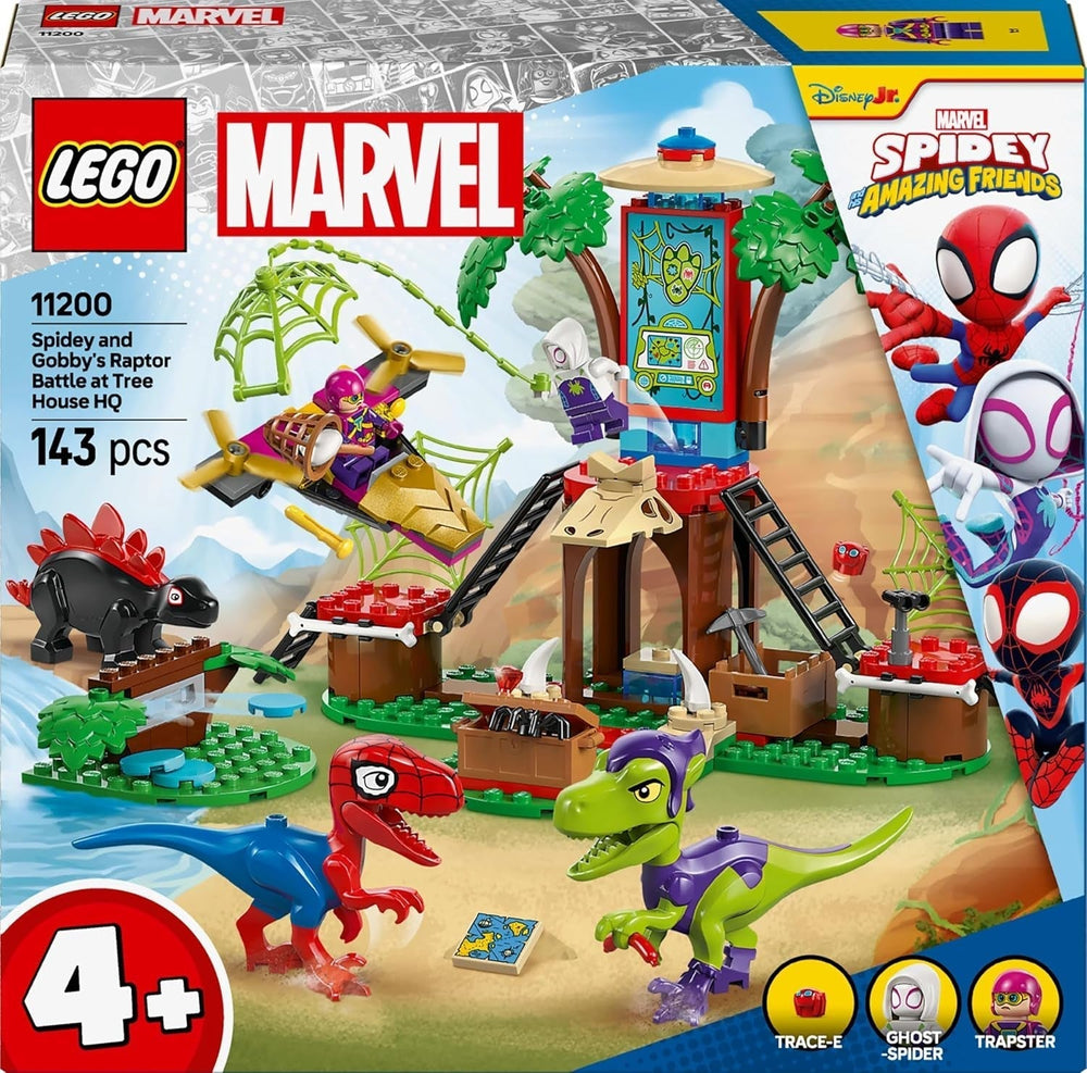 LEGO Marvel Showdown at the Treehouse: Spidey-Rex Vs. Gobby-Raptor, Dinosaur Build and Play Set, Toy Dinosaur Gift for Boys and Girls 4+, Spidey and His Super Friends 11200 Building Sets Besuche den LEGO-Store