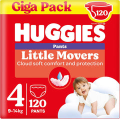 Huggies Little Movers Disney Pants, Size 4, 120 Count (4x30), Monthly Box