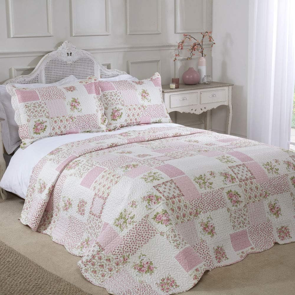 Emma Barclay 100% Polyester Cotswold Single Bed Duvet Cover Pink Rose Beds and Duvets Emma Barclay Rose Single Bed
