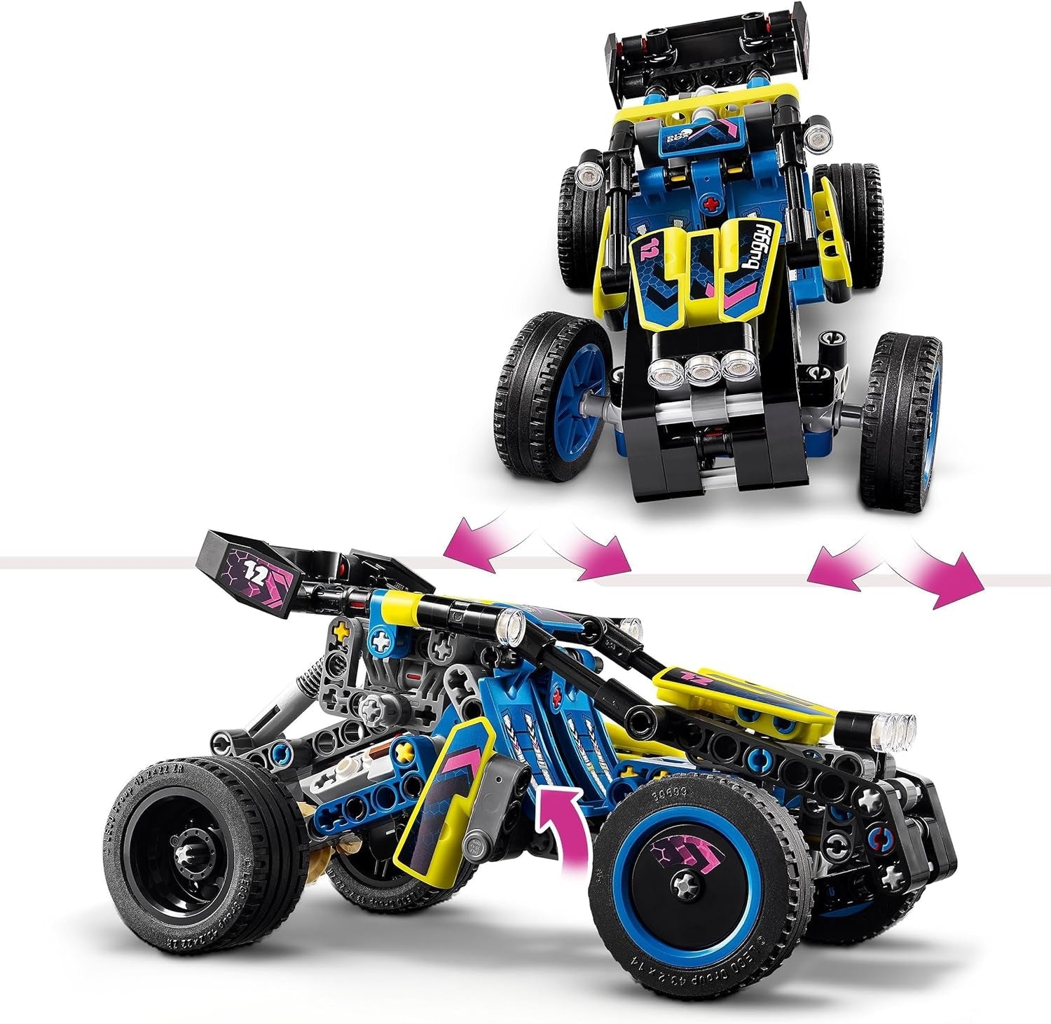 LEGO Technic Offroad Racing Buggy Car Toy for Kids Buggy Racing Car Building Kit Gift for Boys and Girls 8 Years Old Rally Car Model 42164 Building Sets Besuche den LEGO-Store