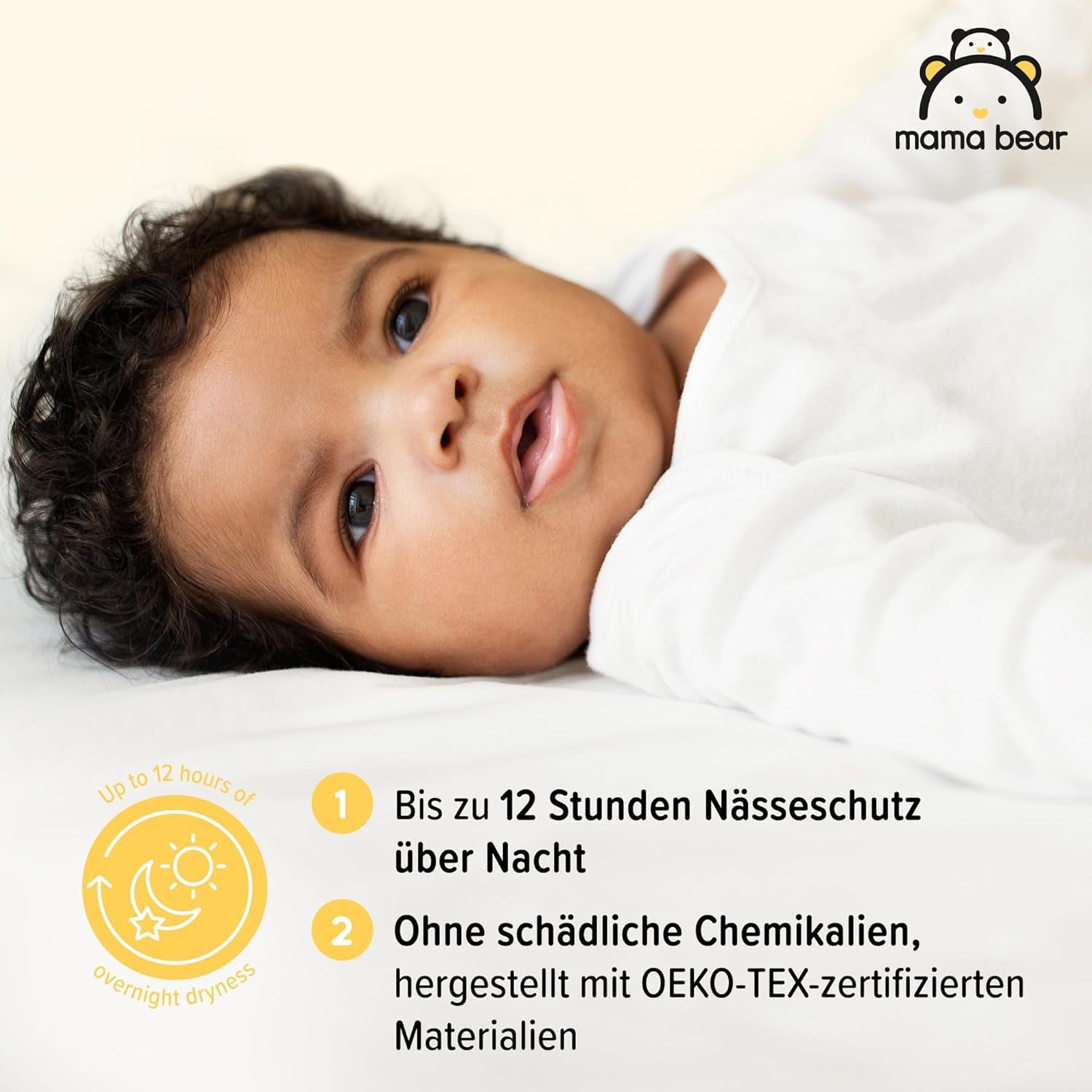 Amazon Brand: Mama Bear Disney Size 6 (15+ kg) - Monthly Pack, White, 120 Pieces (2 Packs of 60)