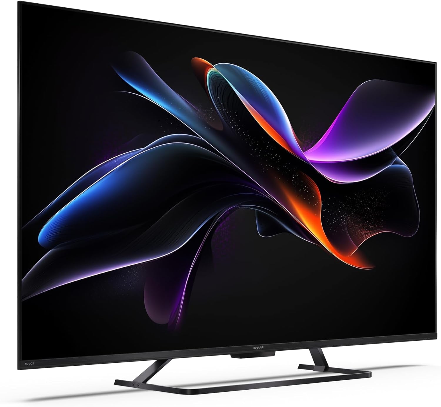 SHARP 50HR7365E – Google TV, 50" UHD, fără ramă, 144 Hz, QLED, HDR10, Dolby Vision HDR, Asistent Google cu microfon, Chromecast, Bluetooth, Dolby Atmos 2x12 W, HDMI 2.1 x4, USB x2, Culoare Negru