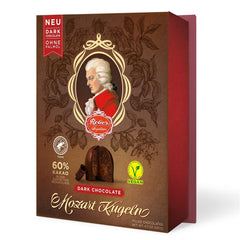 Reber Mozart balls with dark chocolate, pack of 6 with marzipan and nougat, vegan - 1 x 120 g
