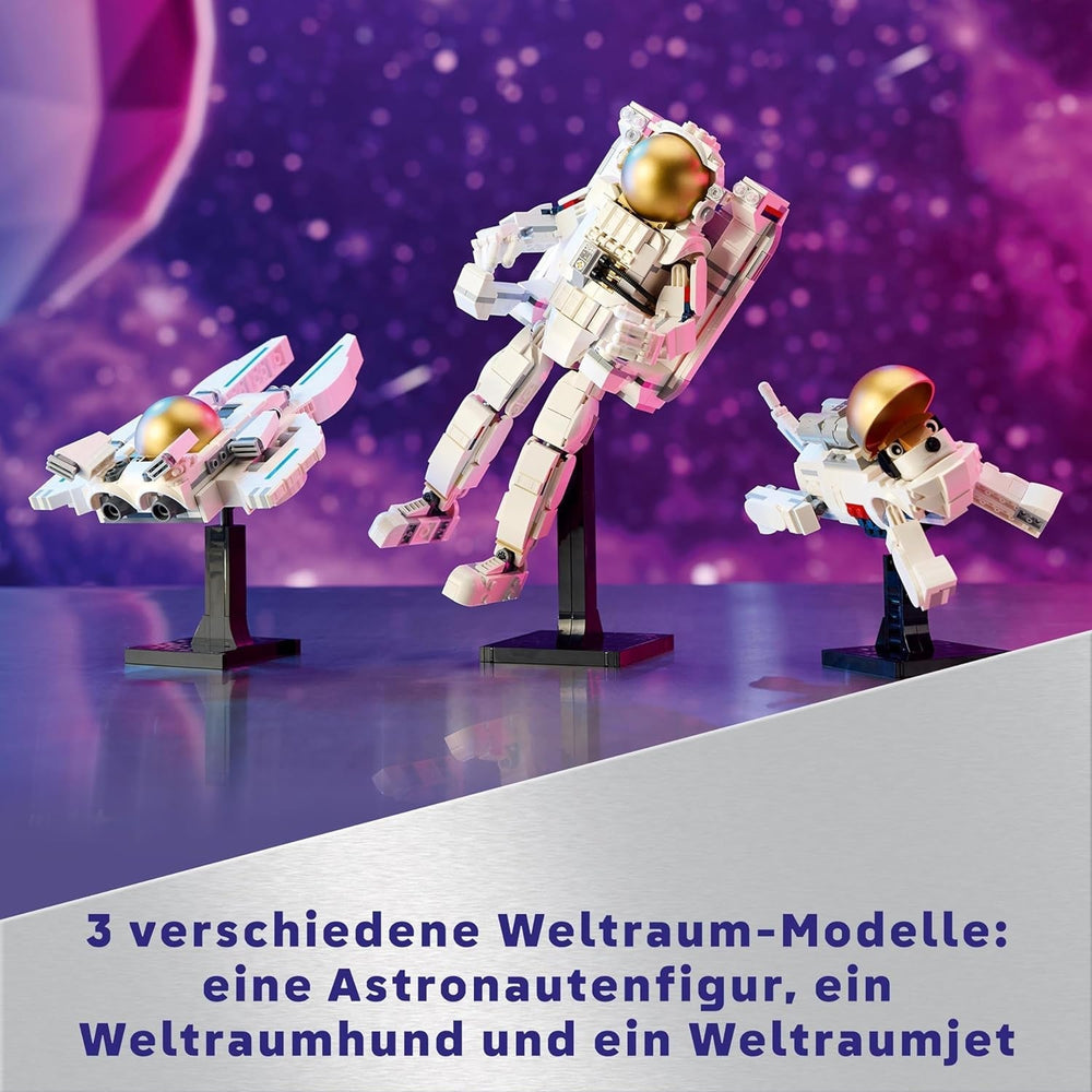 LEGO Creator 3In1 Space Astronaut Toy, Dog and Spaceship Model Kit for Kids, Kindergarten Decorations, Creative Gift for Boys and Girls 9 Years Old 31152 Building Sets Besuche den LEGO-Store