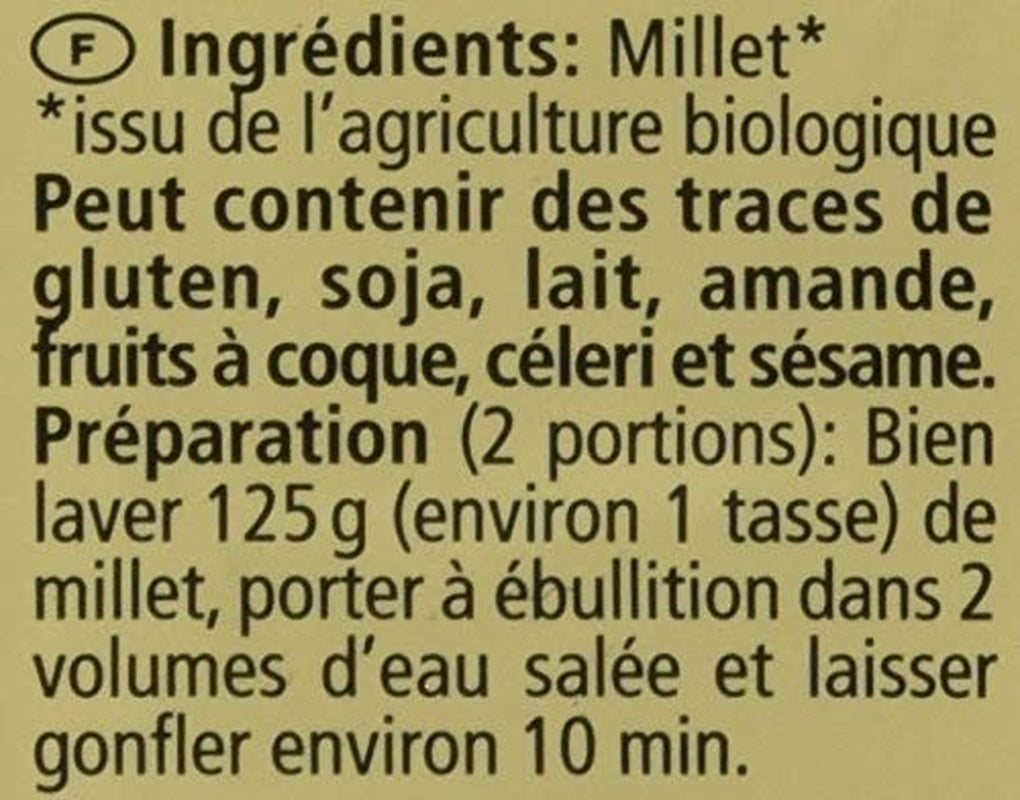 Package of whole millet 1 kg