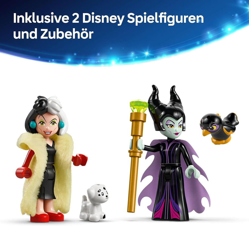 LEGO Ç€ Disney Villains The Dresses Of Maleficent And Cruella De Vil - Toy for boys and girls from 9 years - Incl. 2 Mini Dolls and 2 Animal Figures - Birthday Gift for Fans 43262 Building Sets Besuche den LEGO-Store