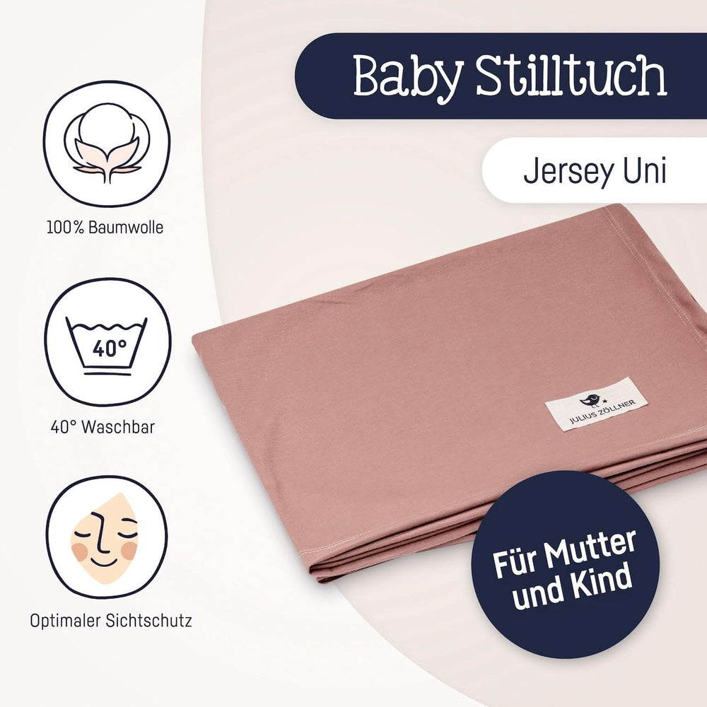 Julius Zöllner Stilltuch Aus 100 Prozent Jersey-Baumwolle, OEKO-TEX STANDARD 100, Made in Germany, Uni Tan Accessories Food and Breastfeeding Bebe Naty Shop