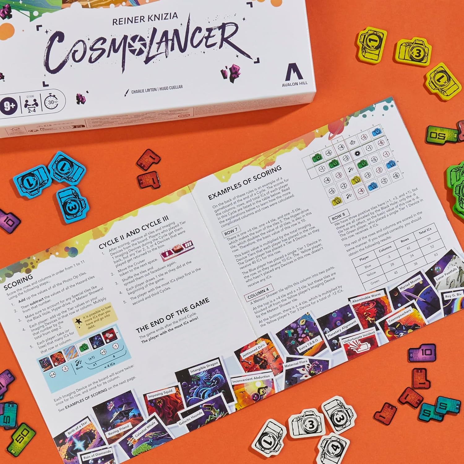 Cosmolancer, a strategic board game by Reiner Knizia