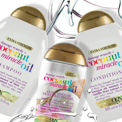 OGX Coconut Miracle Oil Conditioner, Moisturizing conditioner for hair care with coconut oil, 385 ml OGX Hair Care