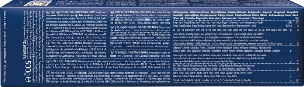 Barilla Classic Spaghetti No. 7 durum wheat pasta, always al dente (1 x 500 g)