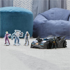 DC Comics Batman Offroad Batmobile with Catapult with Grab Hook and Grid Cell at the Back Including 10cm Batman Figure for Superhero Fans Ages 4 and Up Action Figures Naty Shop