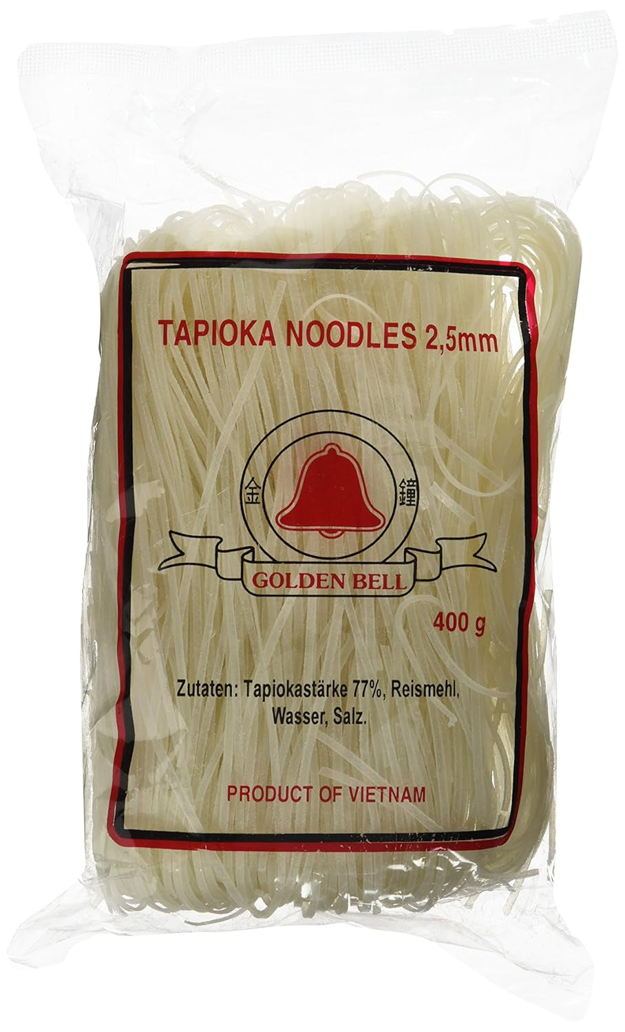Rice noodles with tapioca 2.5 mm (Huû tieáu nam vang) (1 x 400 g)