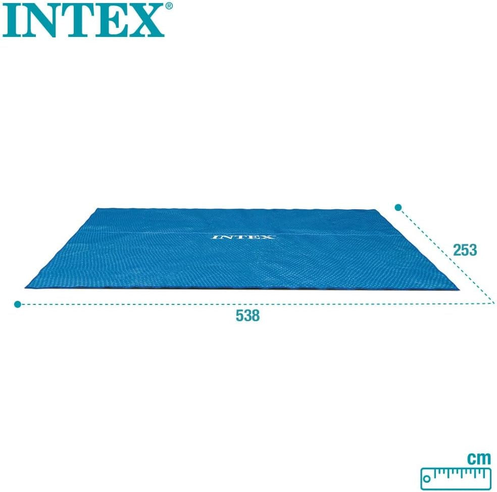 Intex Ultra Frame Rectangular Mattress Cover 549 x 274 cm, 160 Micron Thickness, Manufactured Dimensions: 538 x 253 cm, 28016, Blue