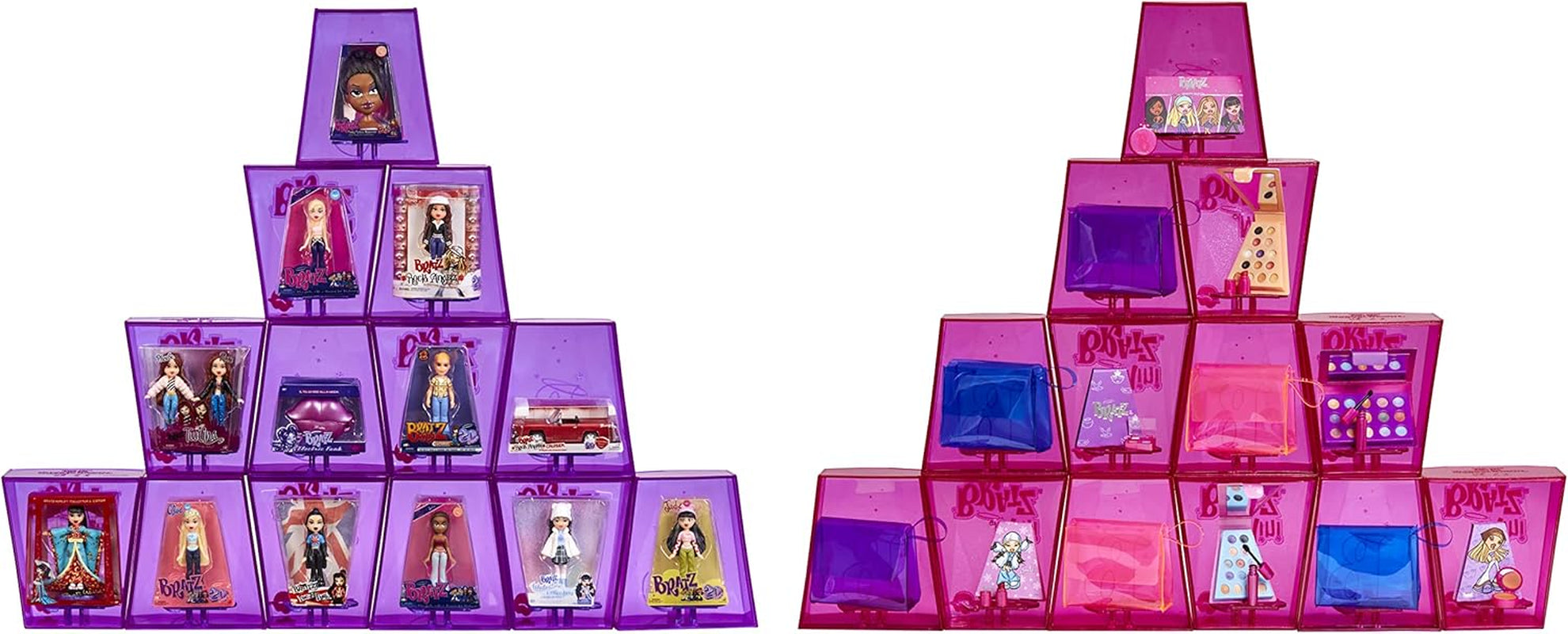 Păpuși Bratz Miniverse MGA's Y2K Nostalgia Flashback Minis Ediție Limitată - PACHET SURPRIZĂ - 2 păpuși Bratz Mini și ambalaj de prezentare - Cadou excelent pentru copii și colecționari cu vârsta de peste 6 ani