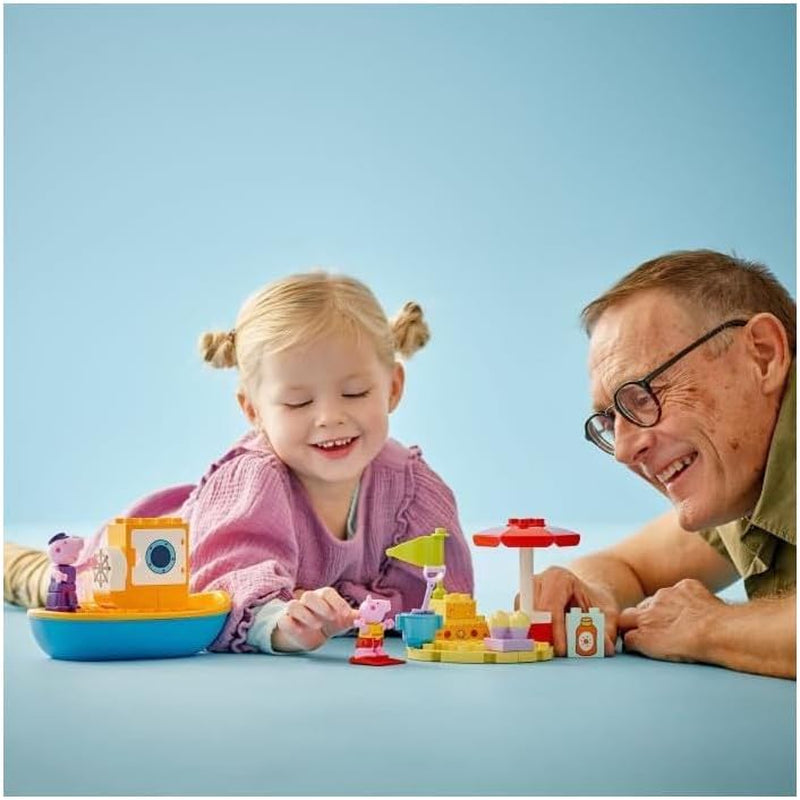 LEGO DUPLO Peppa's Boat Trip: Toy Boat Playset to Build and Rebuild with 2 Figures, Creative Toy, Gift Idea for 2-Year-Olds, Boys and Girls 10432 Building Sets Besuche den LEGO-Store
