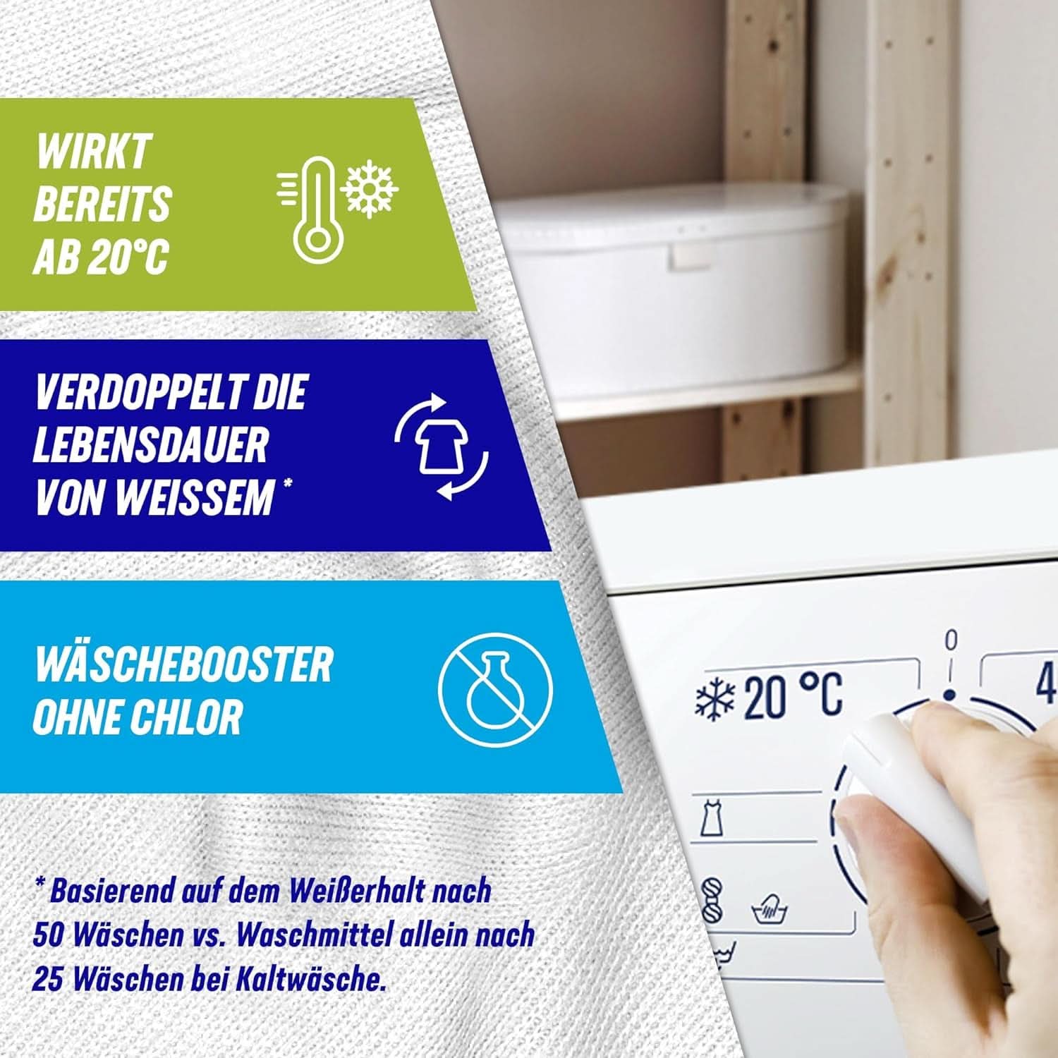 Vanish Oxi Action Powerwhite Powder - 1 X 1,125 Kg - pudră de îndepărtare a petelor și de îmbunătățire a rufelor fără clor - pentru rufe albe Detergenti Rufe Naty Shop