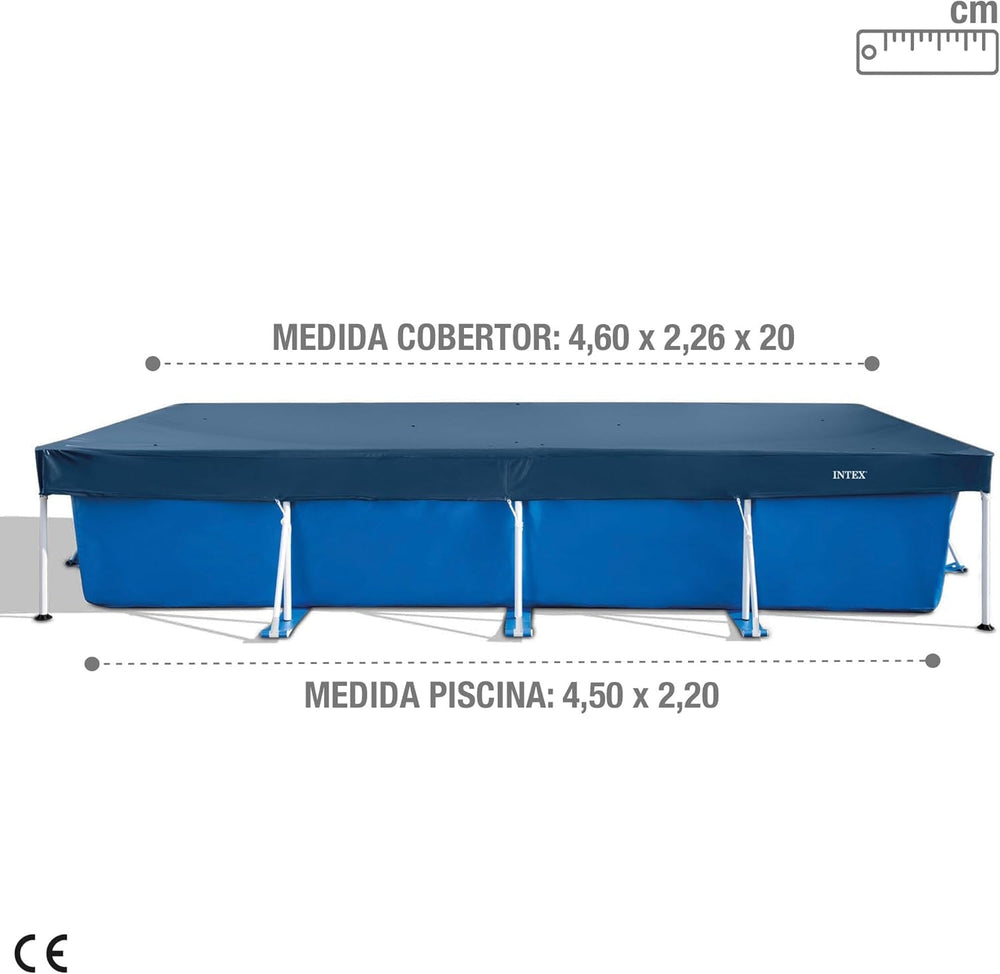 Căptușeală pentru piscină Intex Bestway Flowclear, albastră, 450 x 220 x 20 cm