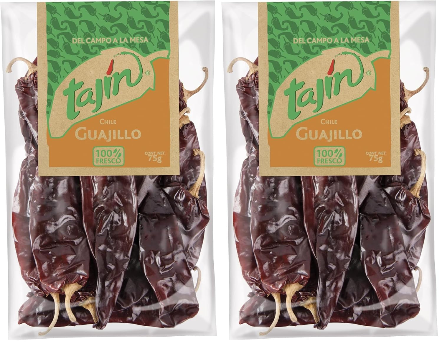 TAJIN Chili Guajillo – Getrocknete Ganze Guajillo-Chilischoten | Authentisches Mexikanisches Gewürz für Saucen und Marinaden – Würzig, Rauchig und Scharf, Perfekt für Gewürzmischungen und Tacos