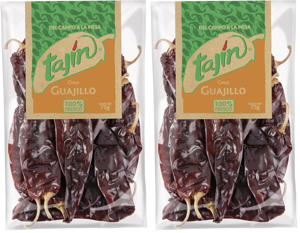 TAJIN Chili Guajillo – Getrocknete Ganze Guajillo-Chilischoten | Authentisches Mexikanisches Gewürz für Saucen und Marinaden – Würzig, Rauchig und Scharf, Perfekt für Gewürzmischungen und Tacos