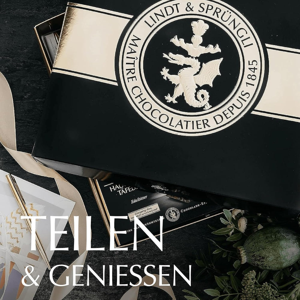 Lindt Dark Chocolate Set | 847 g | Set of 6 Lindt dark chocolate specialties (bars, LINDOR, pralines) from semi-sweet to extra dark | Bulk package | Chocolate gift