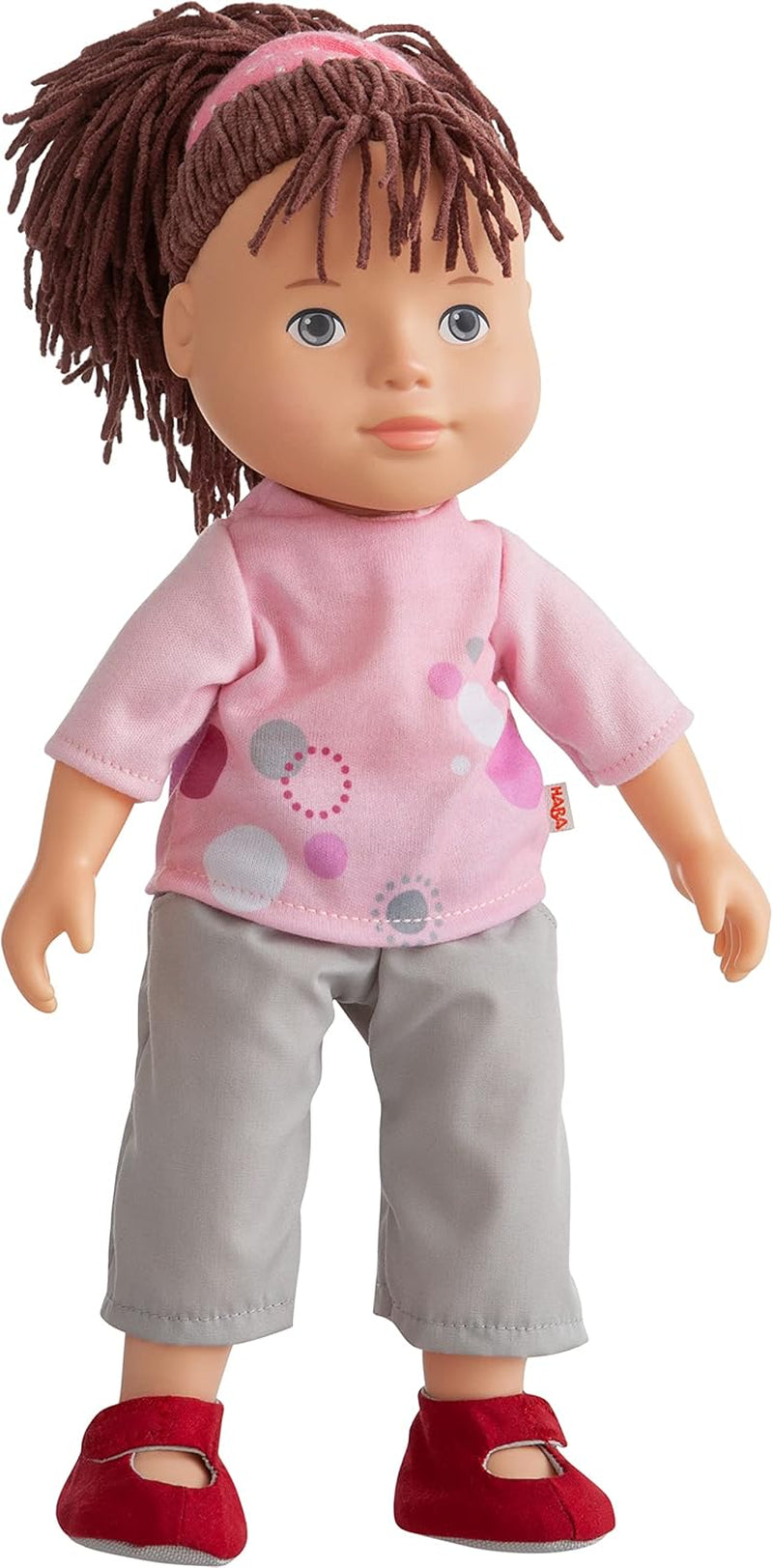 HABA 1306530001 - Spielpuppe Lya, Puppe ab 3 Jahren, Rosa