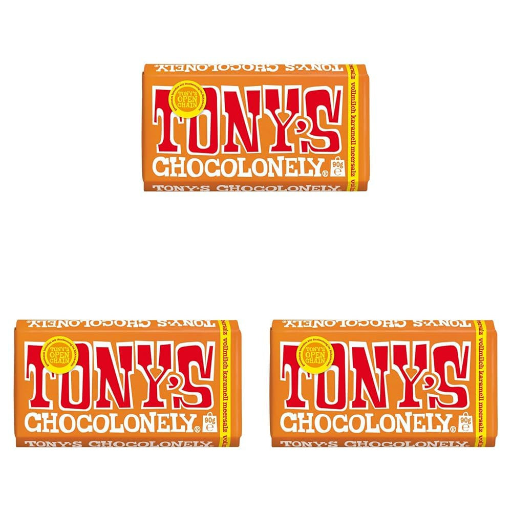 Tony's Chocolonely - Dark chocolate with almonds and sea salt 90g