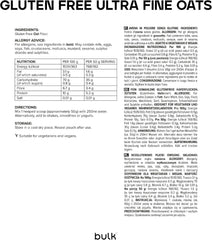 Finely Ground Oatmeal, Loose, Natural Scottish Oatmeal, Gluten Free, 2.5kg, Packaging May Vary