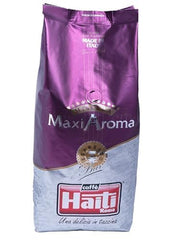 Cafea Caffè Haiti Roma Maxi Aroma la pachet de 1 kg. Amestec echilibrat, prăjire artizanală, fabricată în Italia.